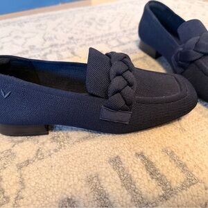 Vivaia Collins Loafer - Braided Knit in Navy